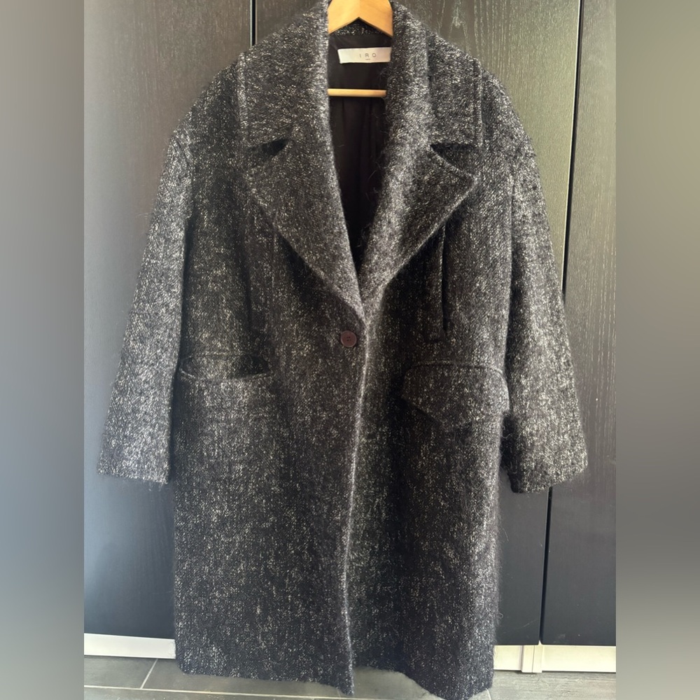 IRO Women's Charcoal Pea Coat